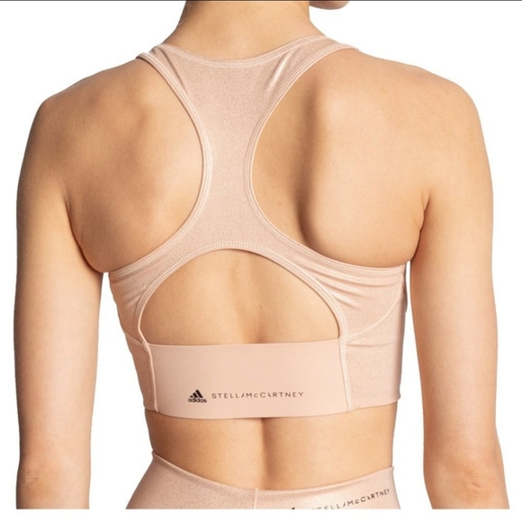 ADIDAS by STELLA McCARTNEY Shiny Training Crop Top XS NWT - Picture 5 of 11